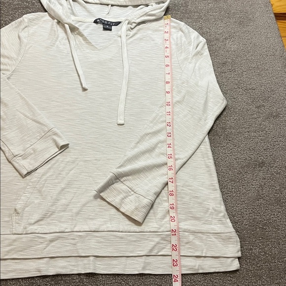 Free Fly Women’s Bamboo Blend Off-White Hoodie Size Small - Picture 3 of 7